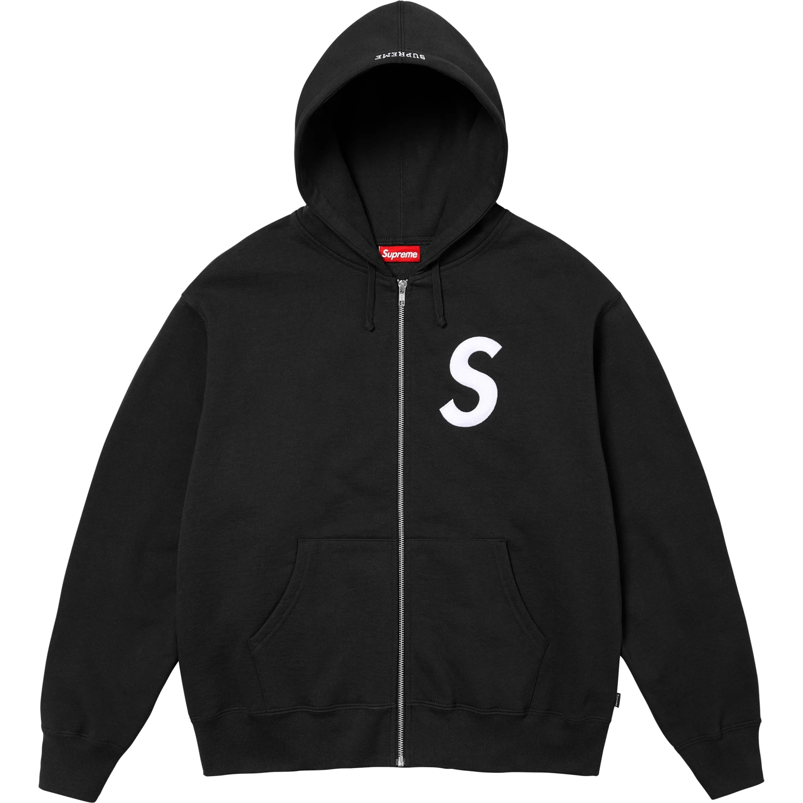 S Logo Zip Up Hooded Sweatshirt view 5